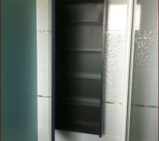Armoire de douche salle de bain parentale