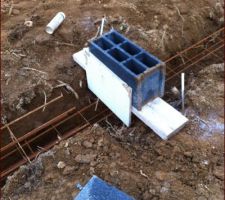 Ferraillage pour fondation en redans (ou escalier)