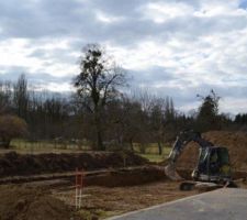 Debut du terrassement, semaine du  24 fevrier 2014