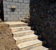 Du bas de l'escalier