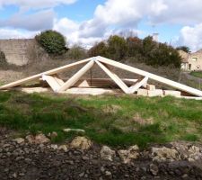 La charpente est arrivé