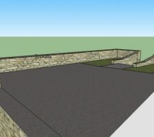 Vue 3D du parking (photographe virtuel sur la route)