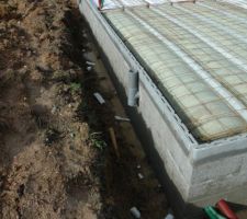 Hourdis du garage avant/SUD