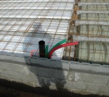 Sortie des canalisations EDF-PTT terre