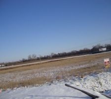 Notre terrain sous la neige