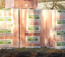 Reception des briques pour monter les murs