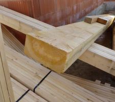 Cette grosse poutre - aucune idée à quoi elle servira! (15cm de haut sur 30cm de large...)