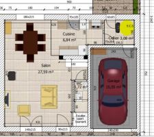 Chauconin simulation SweetHome3D intégration RDC