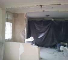 Vue sur cuisine ouverte