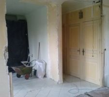 Apr&egrave;s d&eacute;montage du placard