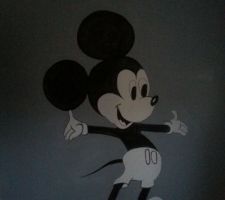 La chambre de notre petit Enzo, fan de Mickey !!!!