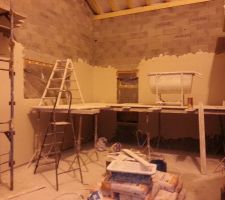 Plâtre en cours