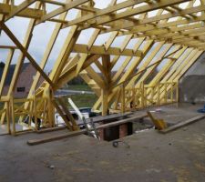 Pose de la charpente
