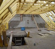 Pose de la charpente