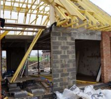 Pose de la charpente