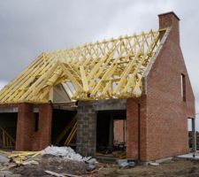 Pose de la charpente