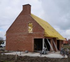 Pose de la charpente