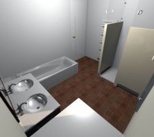 Simulation 3D salle de bain
