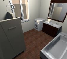Simulation 3D salle de bain
