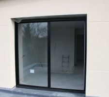 Vue de la mezzanine depuis la terrasse à l'étage