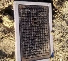 Compteur d'eau posé
