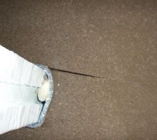 Les joints de dilatation apparaissent