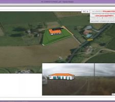 Implantation sur la parcelle