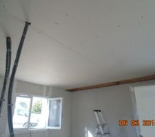 Plafond RDC coté chambre