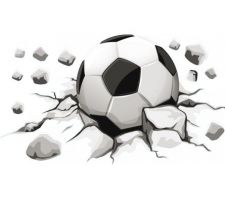 Stickers pour la chambre de ma fille footballeuse