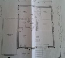 Plan maison définitif -  porte accès garage sera dans le cellier et non dans la cuisine