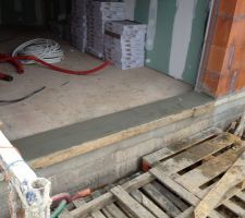 Semelle entrée garage