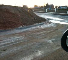 Etat du talus apr&egrave;s de fortes pluies.