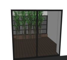 Voici un plan du futur patio avec végétation bambou ...
des sports intégrés seront dans le sol (4)