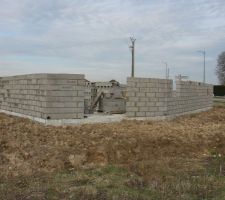 Notre future baie coulissante côté salle à manger.