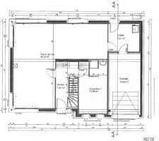 Plan Rez de chaussée.