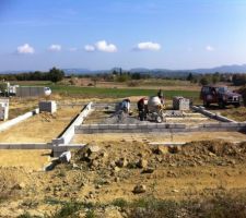 Le 15 octobre le chantier reprend enfin après 2 mois d'arrêt