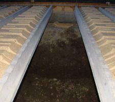 Tr&eacute;mie en cours de r&eacute;alisation pour fosse sous garage