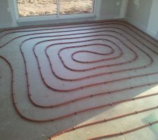 Chauffage au sol dans le séjour