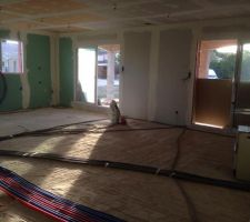 On vide la maison la chappe va être réalisé trés prochainement