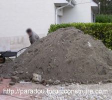 Apport de terre...