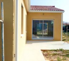 Terrasse cot&eacute; ouest