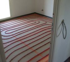 Chauffage au sol chambre 2