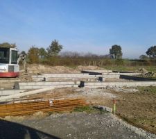 élévation des parpaings pour la dalle