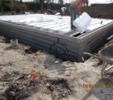 Sortie des VRD en direction de l'entrée du terrain