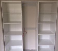Aménagement du placard de notre chambre, étape par étape