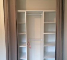 Aménagement du placard de notre chambre, étape par étape