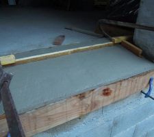 Coulage de l'appui de PF du bureau avec rejingot