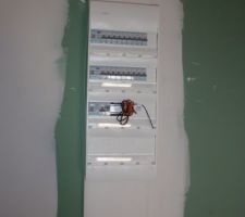 Tableau &eacute;lectrique pos&eacute;