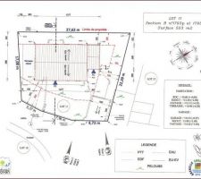Implantation de la maison sur le terrain