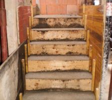 Coffrage de l'escalier